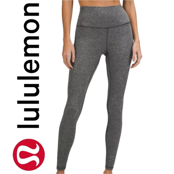 lululemon athletica Pants - LULULEMON wunder under crop leggings in heather grey